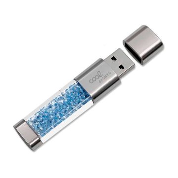 Pen Drive USB x64 GB 3.0 COOL Crystal Celeste