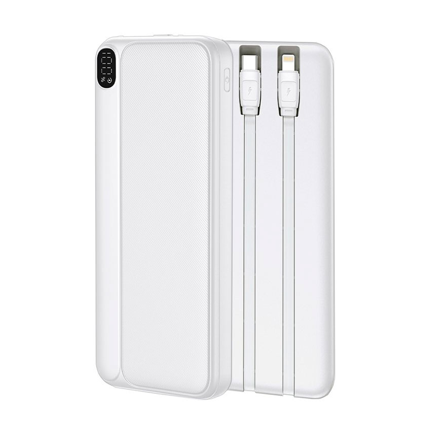Bateria Externa Universal Power Bank 10.000 mAh (Tipo-C / Lightning) COOL Grip Blanco - Imagen 4