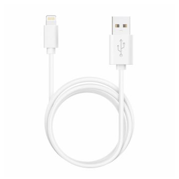 Cable USB Compatible COOL Lightning para iPhone / iPad (1.2 metros) Blanco