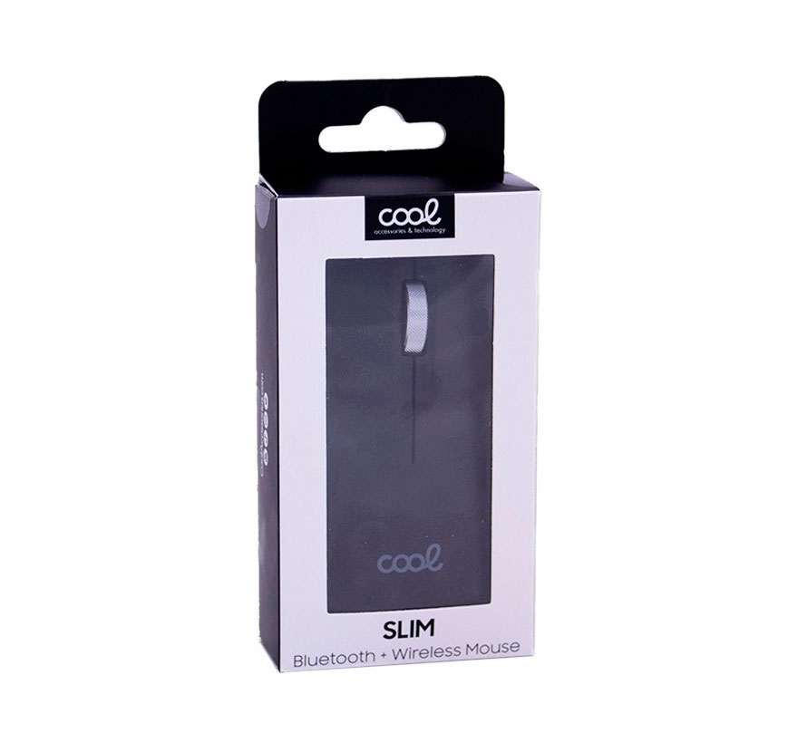 Ratón Inalámbrico COOL Slim Silencioso 2 en 1 (Bluetooth + Adap. USB) Negro - Imagen 4