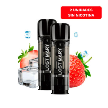 Lost Mary Tappo PRO x2 CAPSULAS Strawberry Ice Sin Nicotina