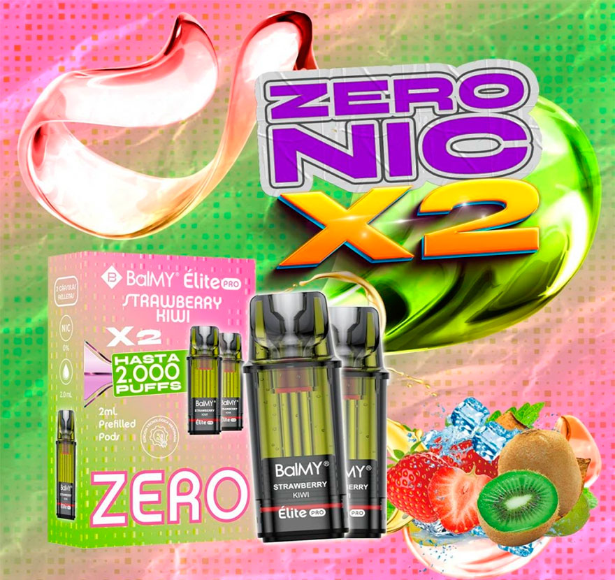 BalMY Elite Pro Zero Cápsulas x2 Strawberry Kiwi
